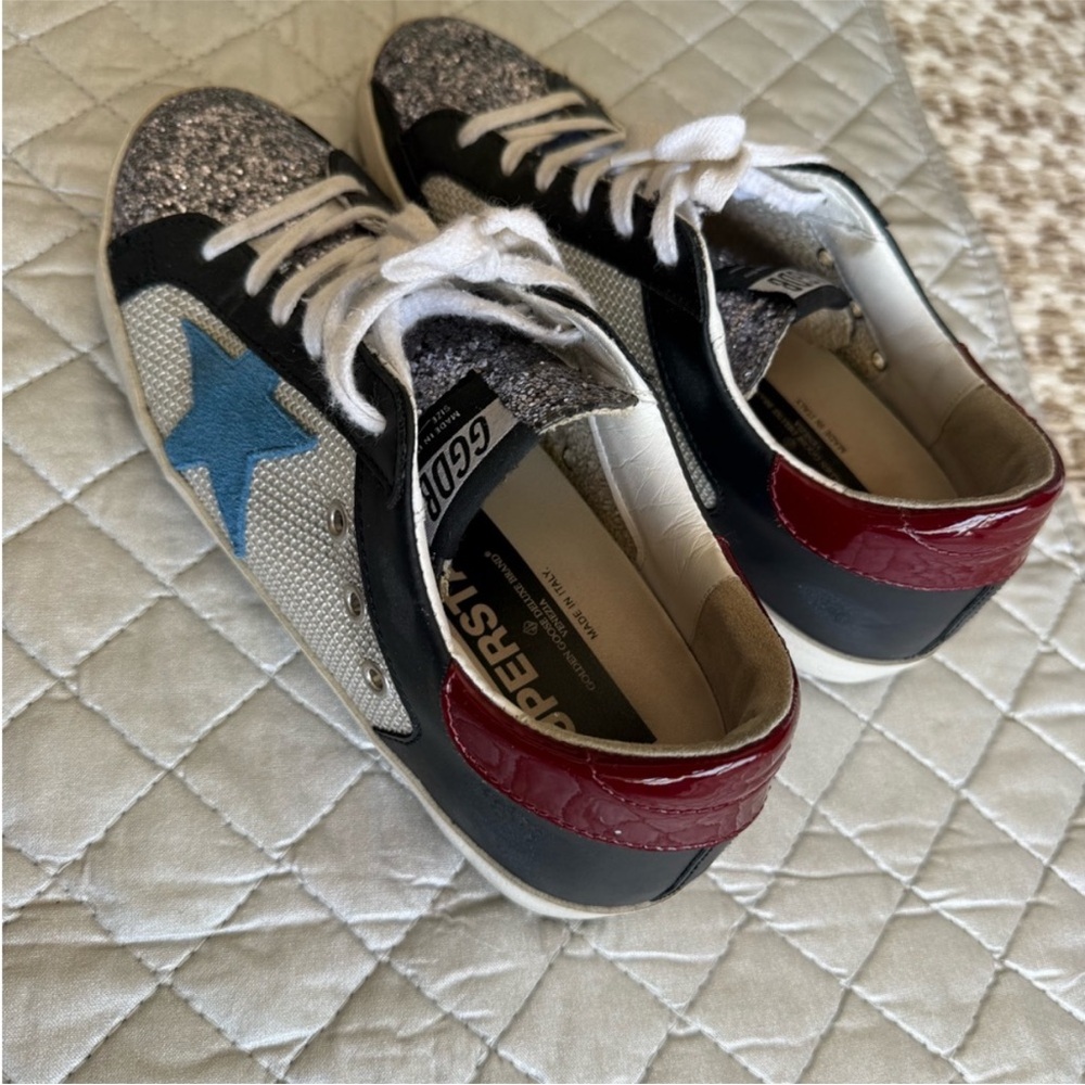 Golden Goose 💯 authentic Women's Sneakers with Blue Star Accent